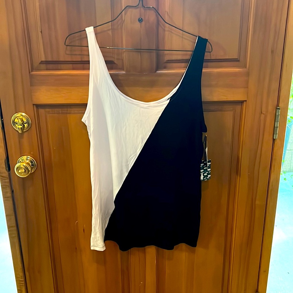 Black and White Tank Top - perfect for Cruella costume!